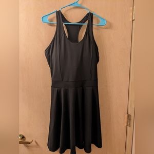 Black Halara workout dress with built in bra